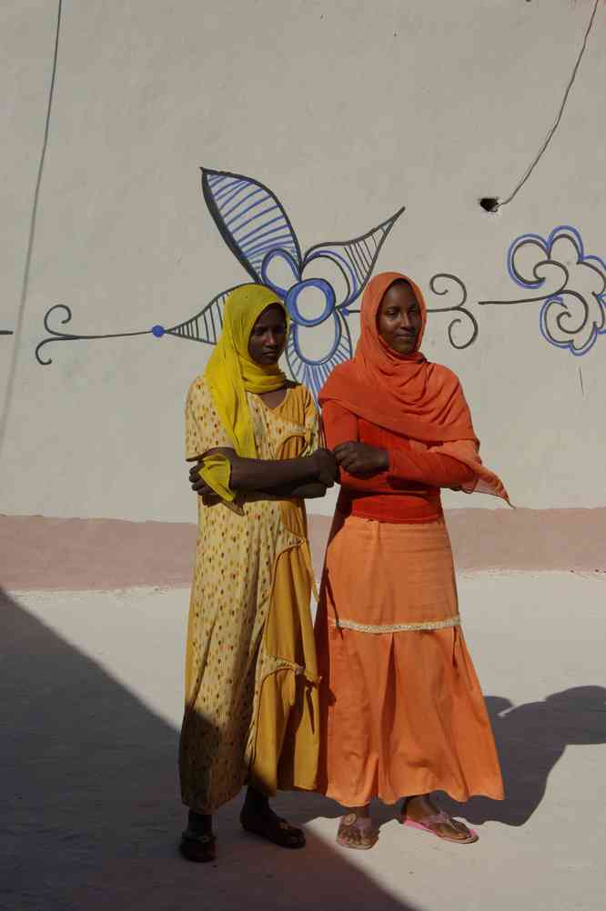 Habitantes d’un village nubien, le 4 janvier 2009