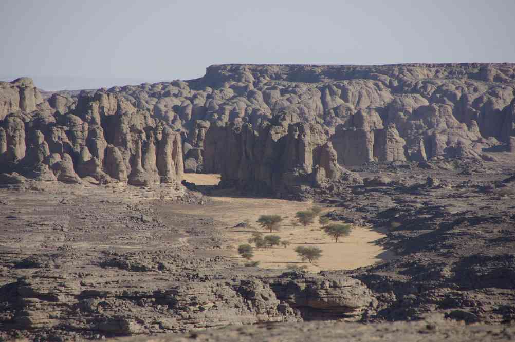 Vue vers le site d’El Ghessour, le 31 janvier 2010