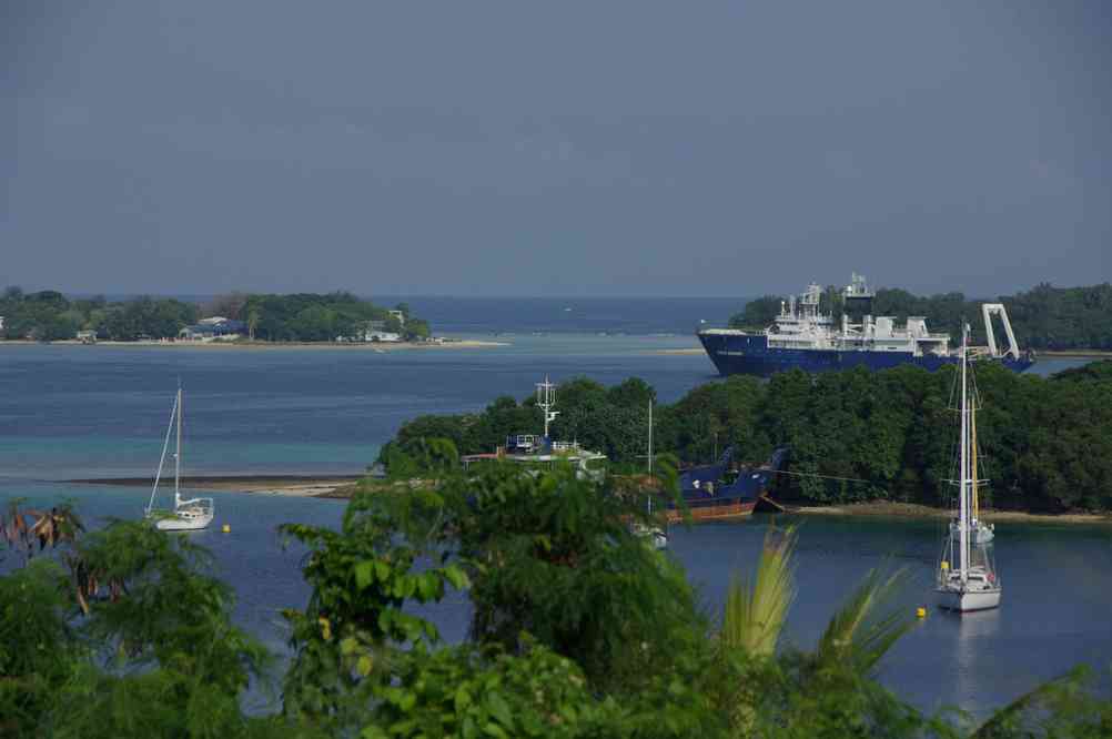 Le port de Port-Vila, le 10 août 2011