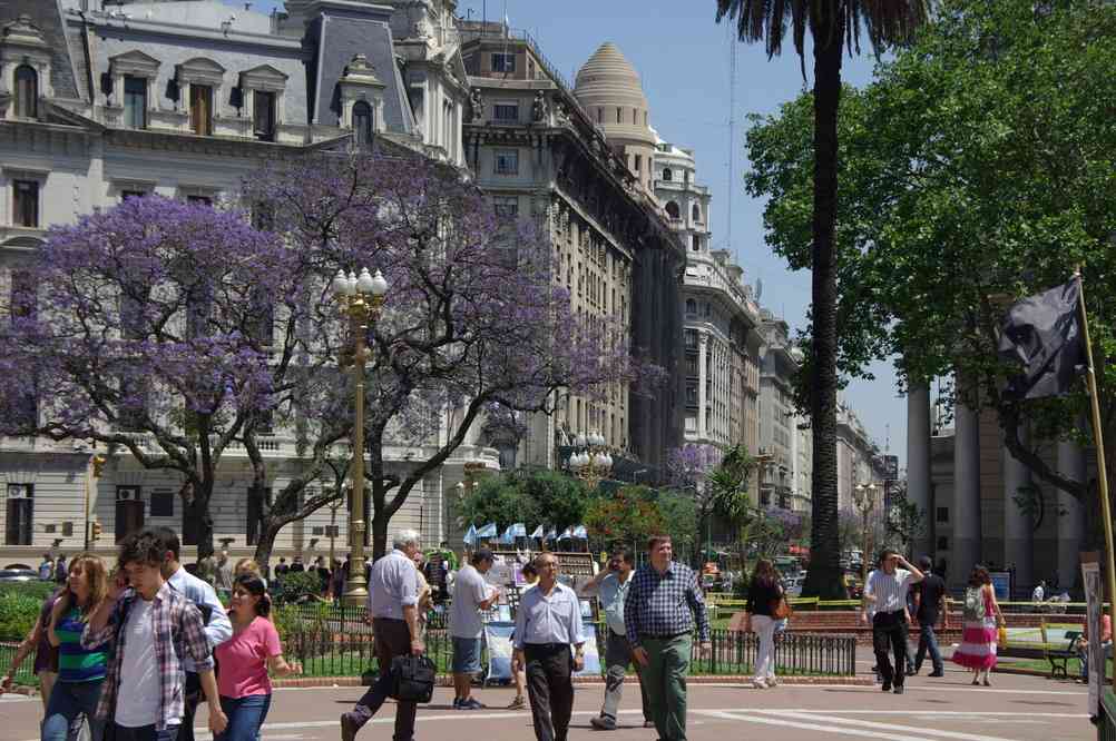 La place de Mayo à Buenos Aires, le 6 novembre 2012
