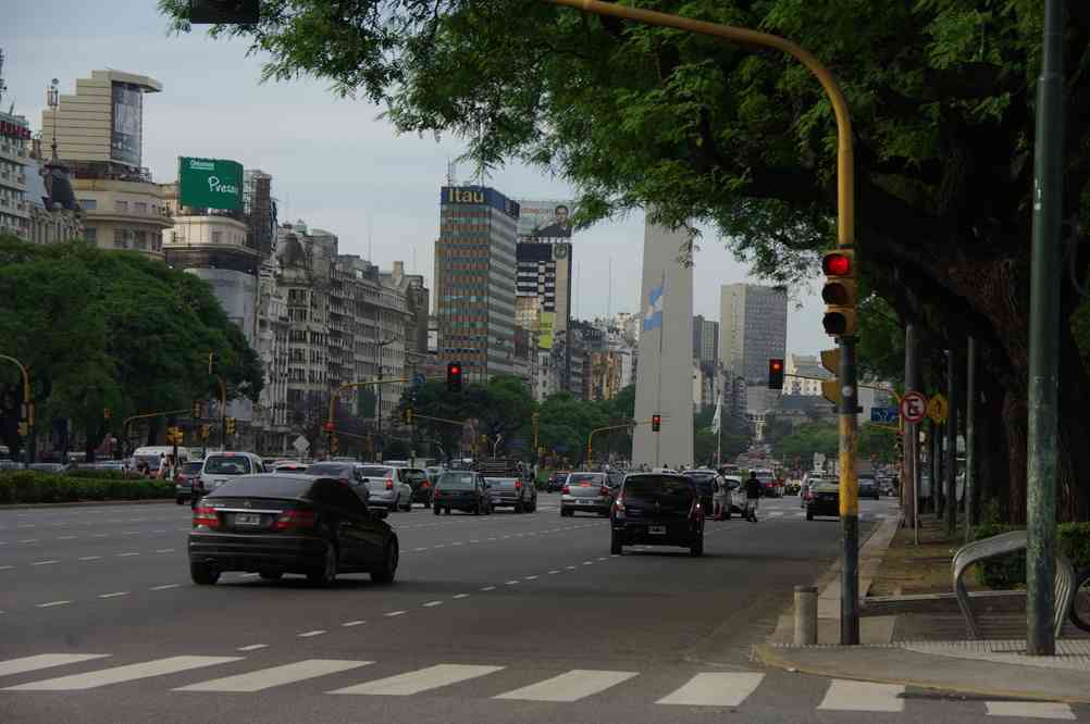 L’avenue du 9 juillet à Buenos Aires, le 6 novembre 2012