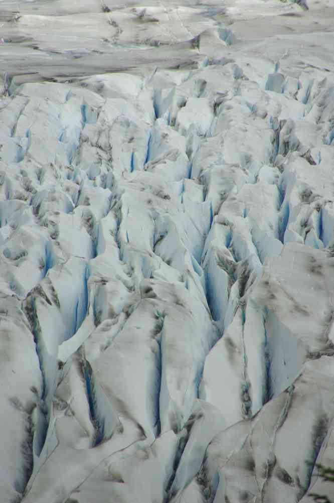 Séracs du glacier Grey, le 17 novembre 2012