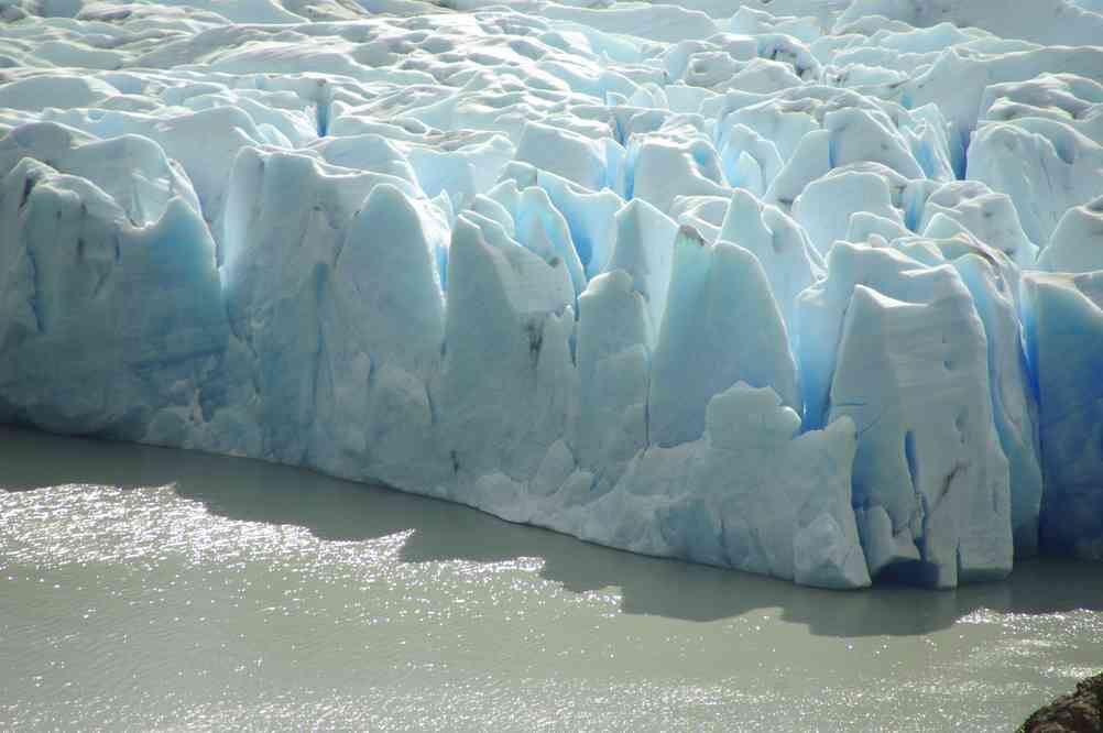Le front du glacier Grey, le 17 novembre 2012
