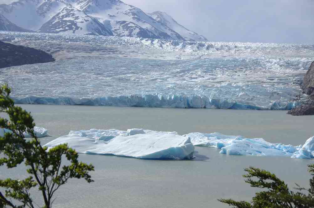 Le glacier Grey et ses icebergs, le 17 novembre 2012