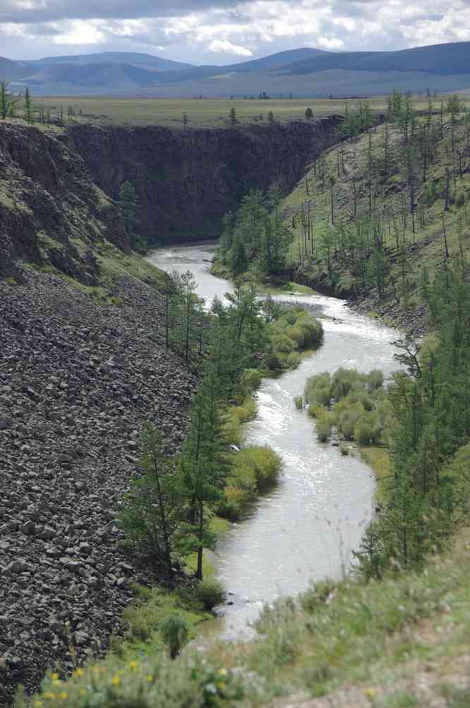 La faille de Tchuluut (Чулуут), longue de 90 km (dixit Terdav), le 20 août 2013