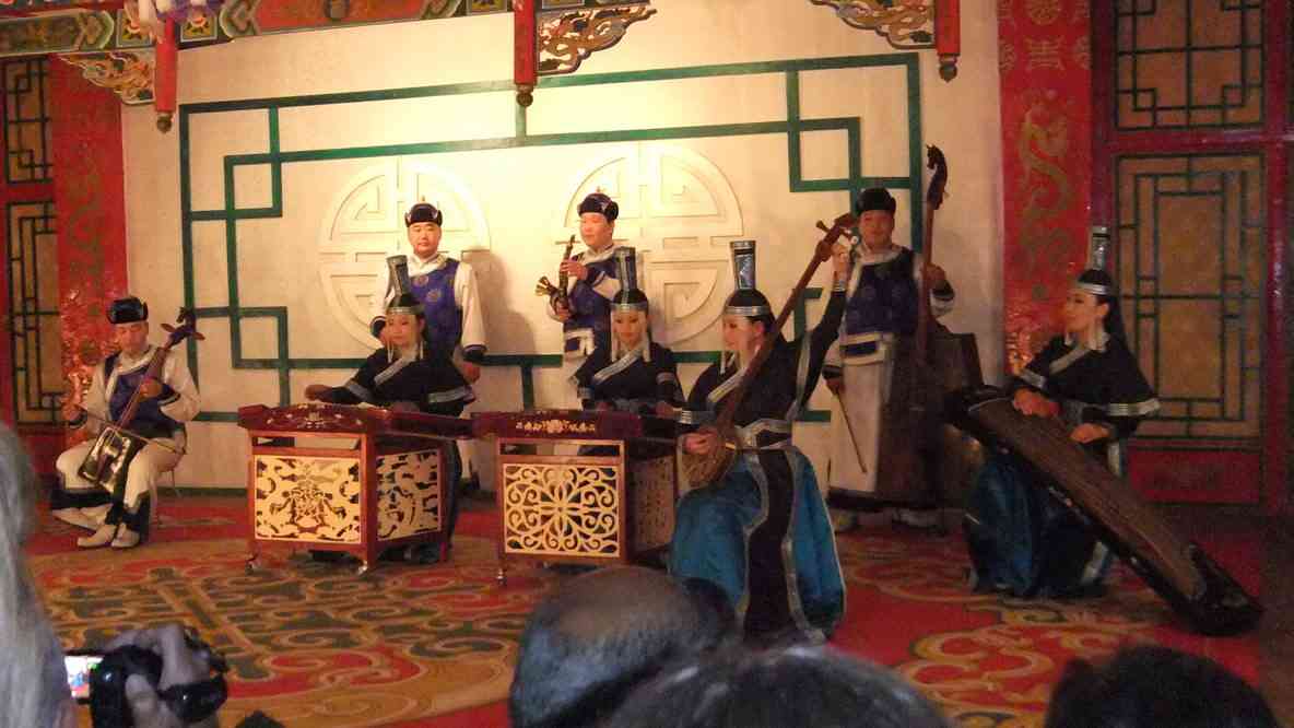 Spectacle de musiques traditionnelles mongoles, le 23 août 2013