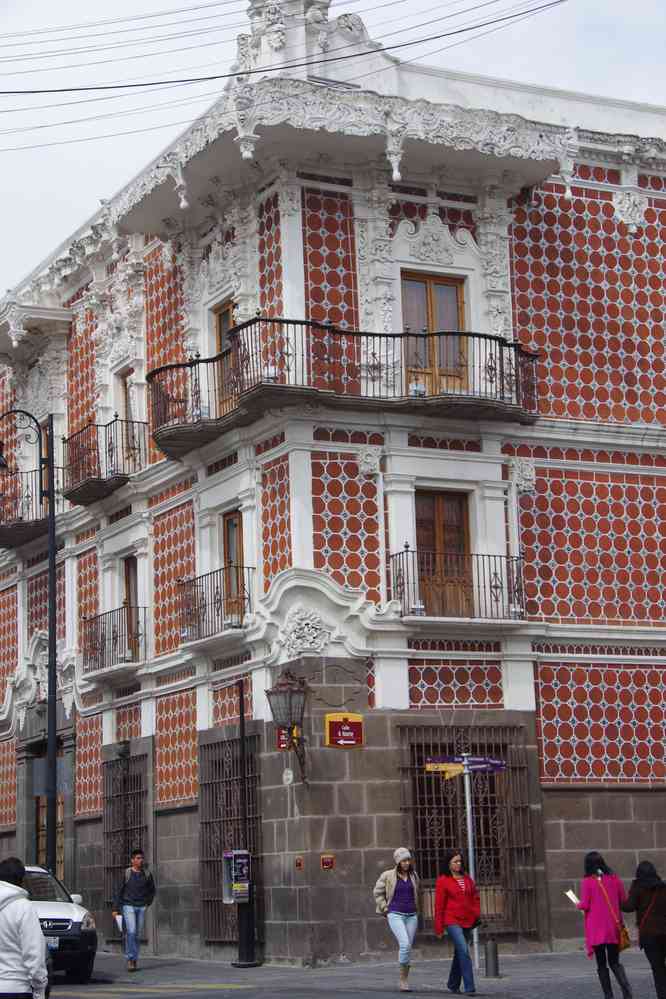 Maison de faïences à Puebla, le 18 janvier 2016