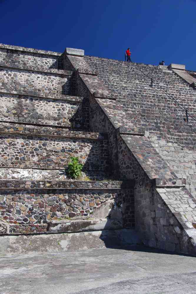 Teotihuacán, montée sur la pyramide de la lune, le 21 janvier 2016
