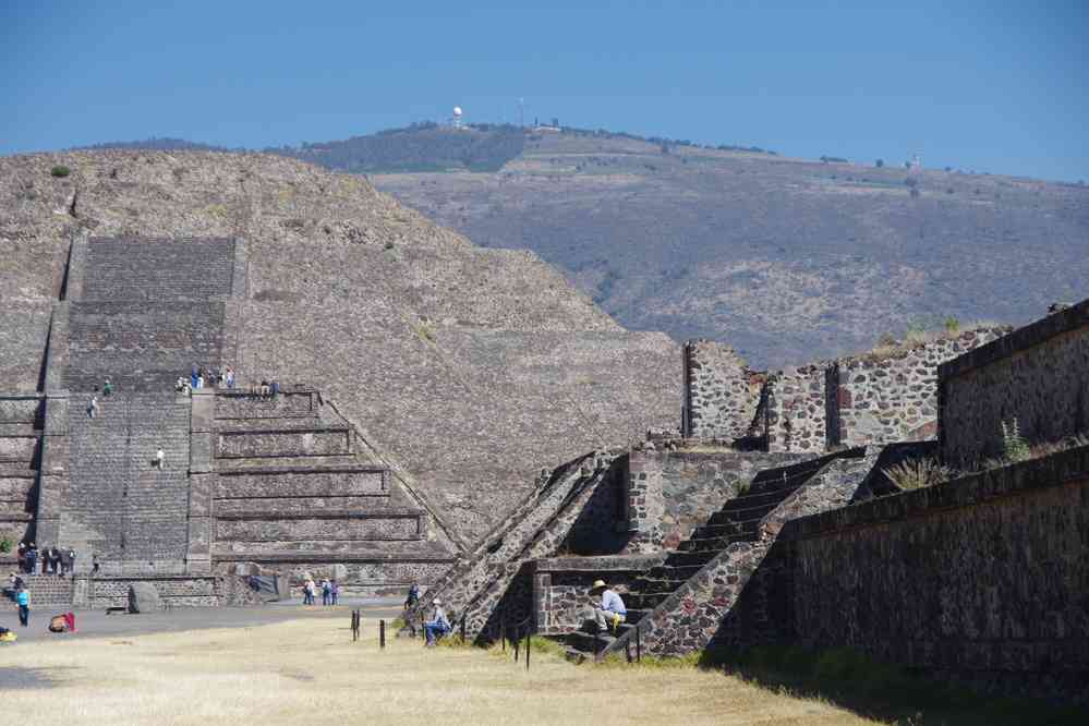 Teotihuacán, pyramide de la lune, le 21 janvier 2016