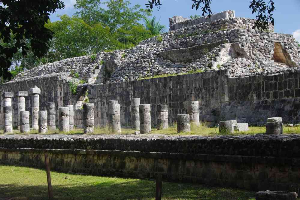 Chichén Itzá (temple des 1000 colonnes), le 27 janvier 2016