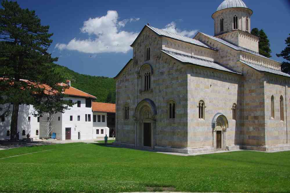Le monastère de Deçan (Дечани, Dečani), le 14 juillet 2016