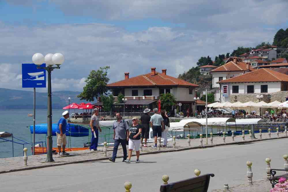 Le lac d’Ohrid dans la ville éponyme, le 16 juillet 2016