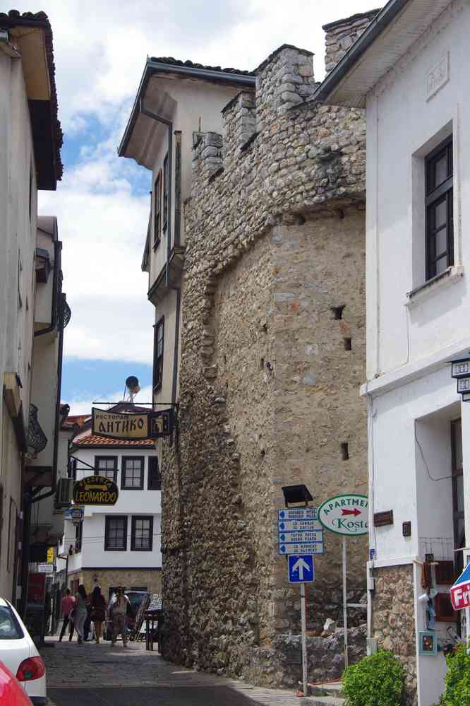 Ohrid (Охрид), muraille ancienne, le 16 juillet 2016