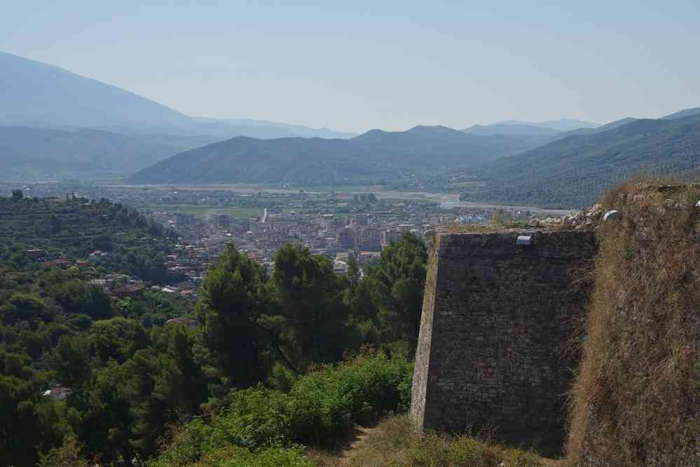 Berat vue depuis la citadelle, le 23 juillet 2016