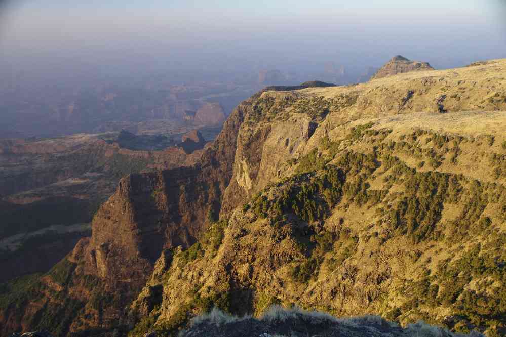 Trek dans le Simien (vue depuis le mont Kedadit), le 17 janvier 2017