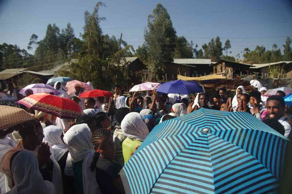 Fête de Timkat (ጥምቀት) (l’Épiphanie éthiopienne) sur la route de Gondar (ጎንደር), le 19 janvier 2017