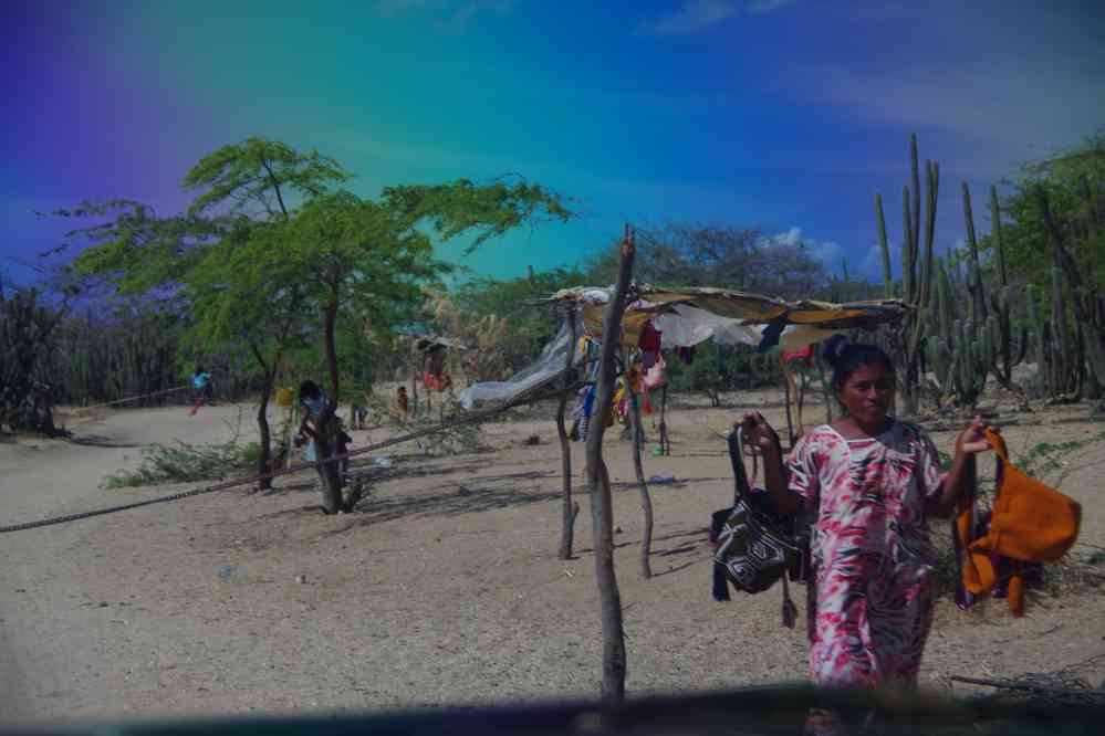 Barrages d’enfants wayuu dans le désert de la Guajira, le 25 janvier 2018
