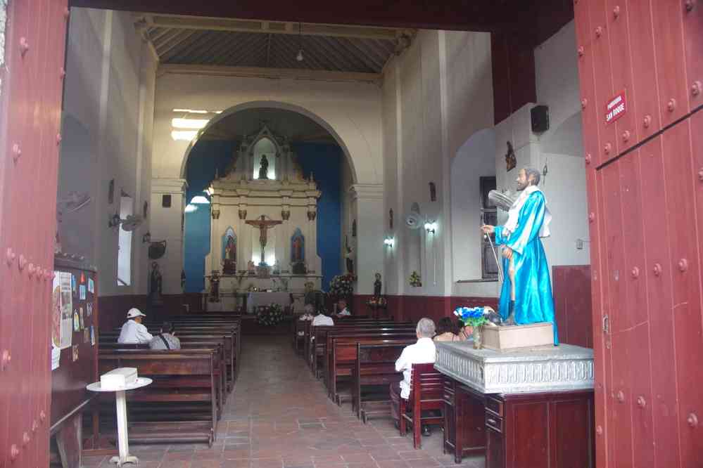 Carthagène-des-Indes, église de San Roque, le 2 février 2018