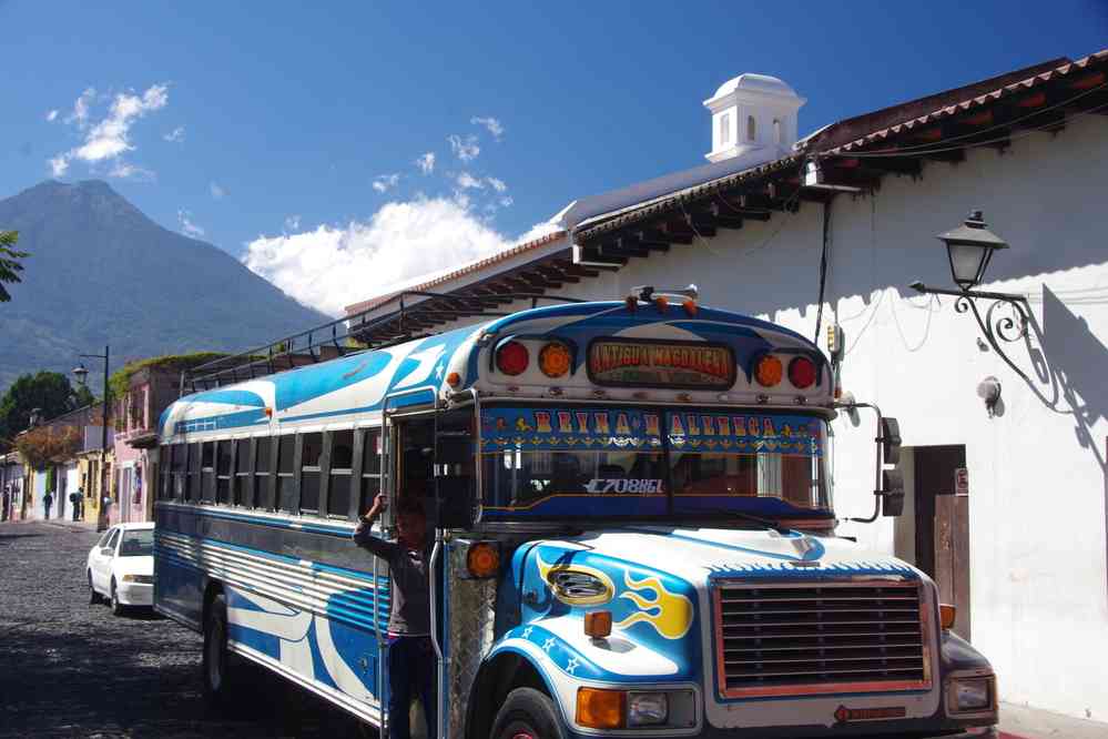 « Chicken bus » à Antigua, le 10 février 2020