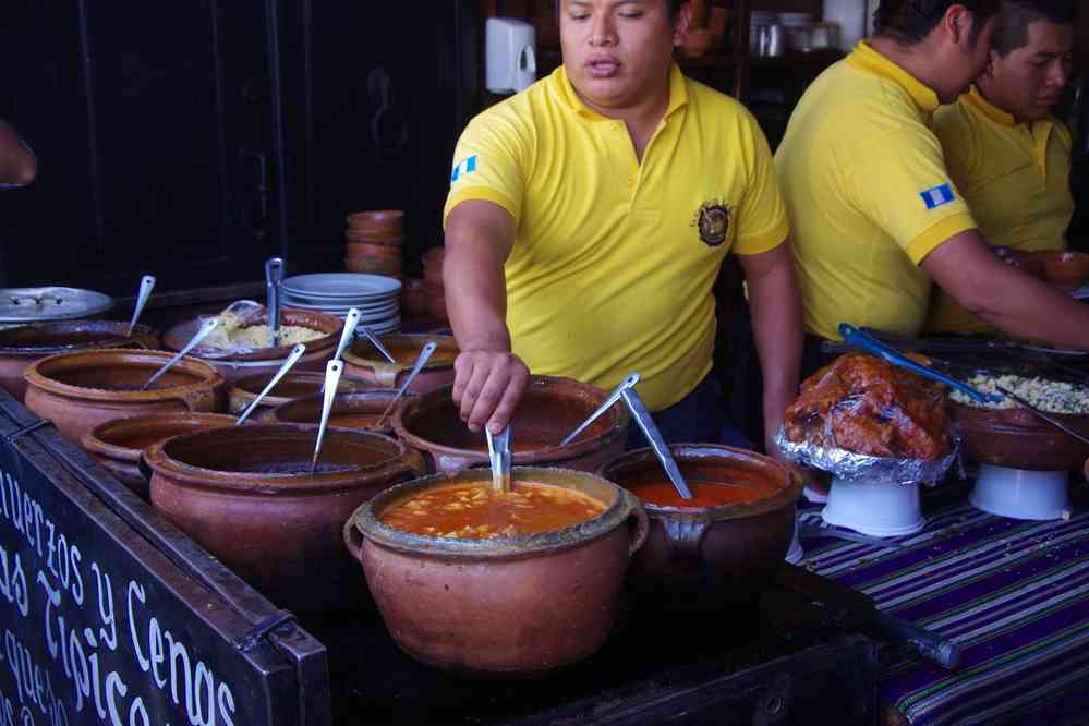 Antigua : nourriture traditionnelle guatémaltèque, le 10 février 2020