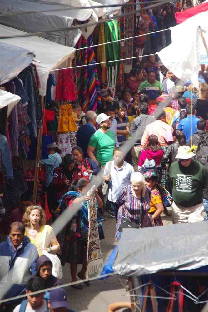 Marché de Chichicastenango, le 16 février 2020
