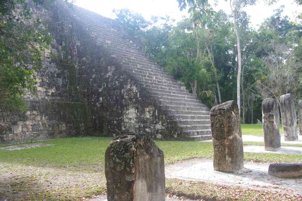 Tikal : pyramide du groupe Q, le 21 février 2020