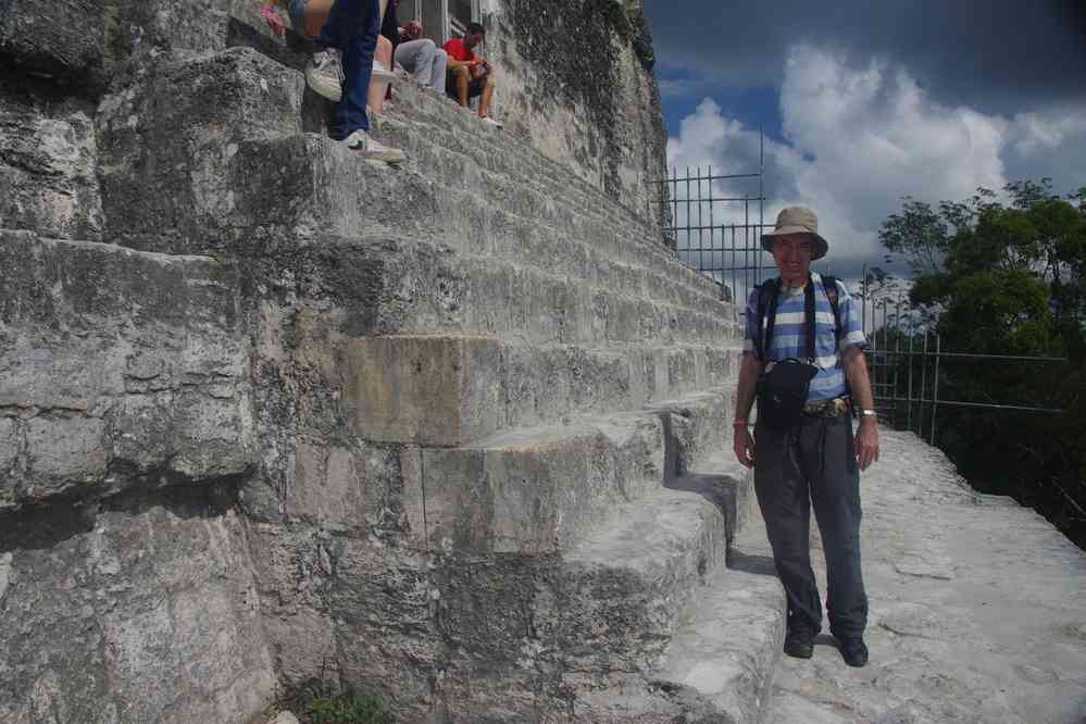 Tikal : en haut du temple IV, le 21 février 2020