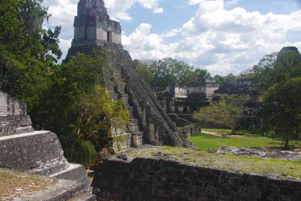 Tikal : le temple I vu depuis l’Acropole nord, le 21 février 2020