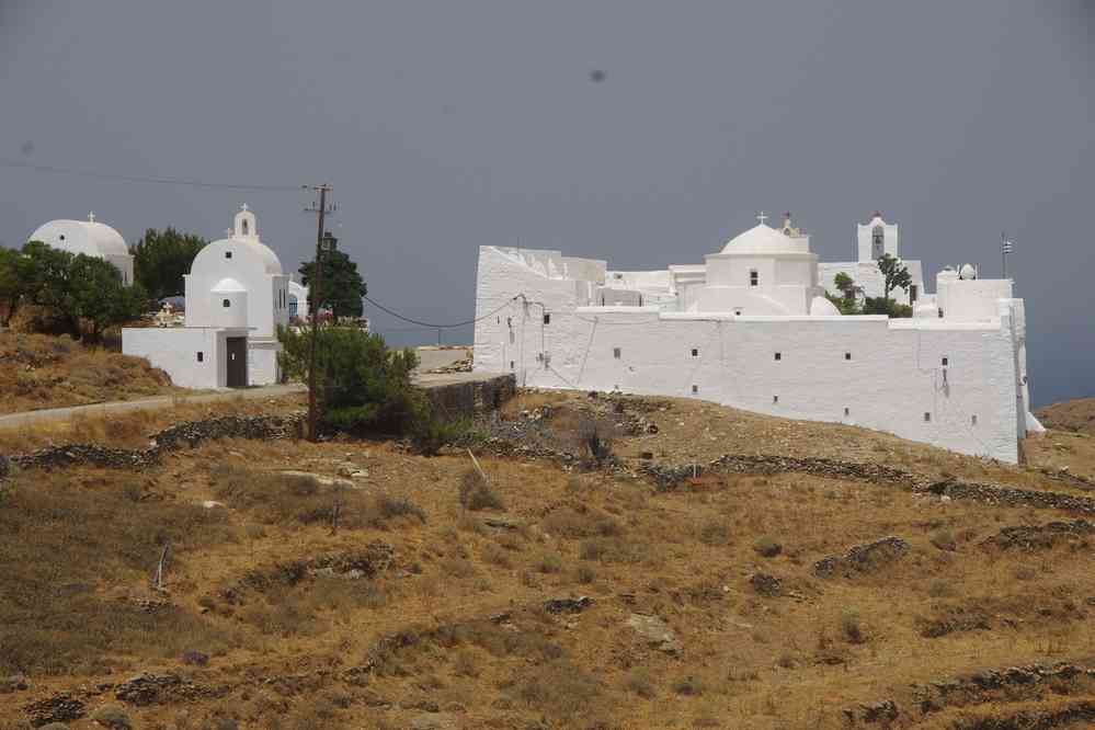 Sérifos (Ν. Σέριφος), monastère de Moni Taxiarchon (Μ. Ταξιαρχών), le 1ᵉʳ juillet 2021