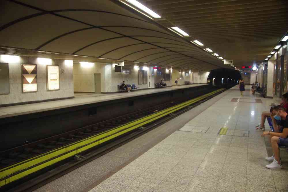 Le nouveau métro d’Athènes (Αθήνα), le 3 juillet 2021