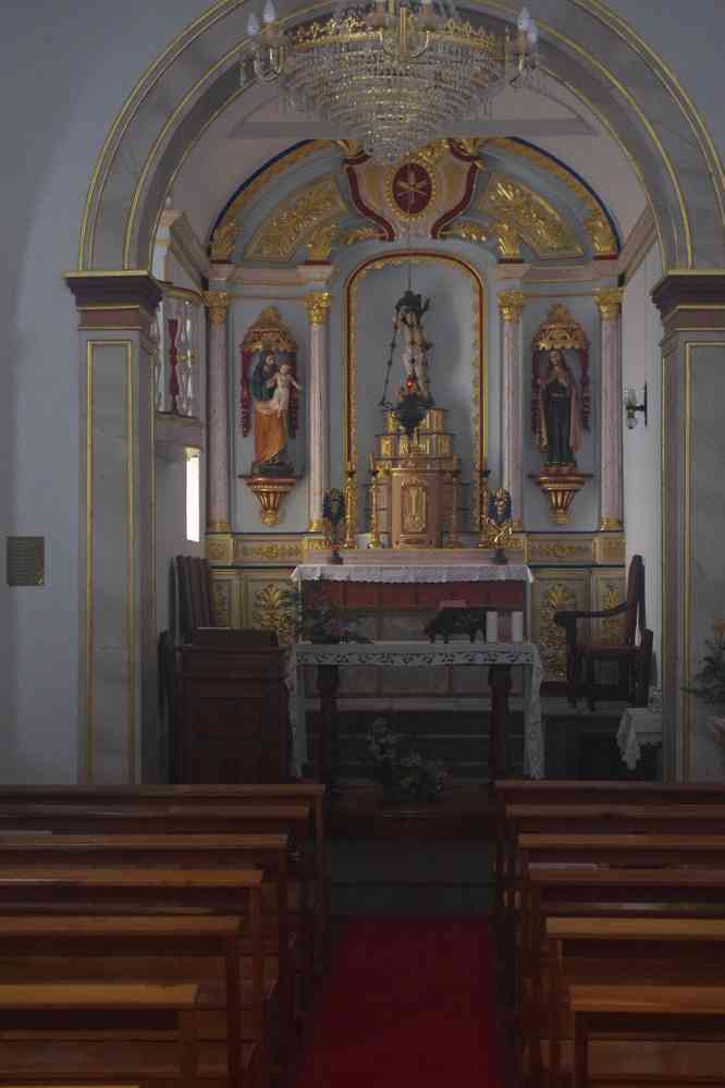 Igreja de São Sebastião, intérieur de l’église, le 28 juin 2023