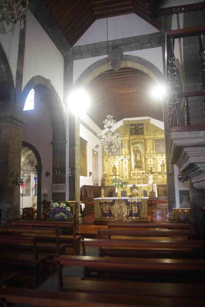 Intérieur de l’église de Velas, le 28 juin 2023