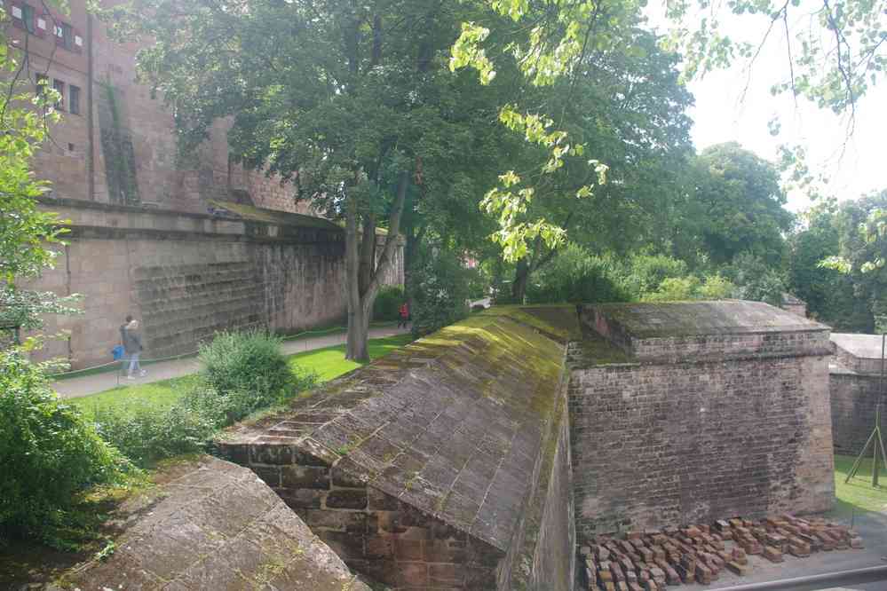 Nuremberg, Burggarten et promenade sur les remparts, le 4 août 2023