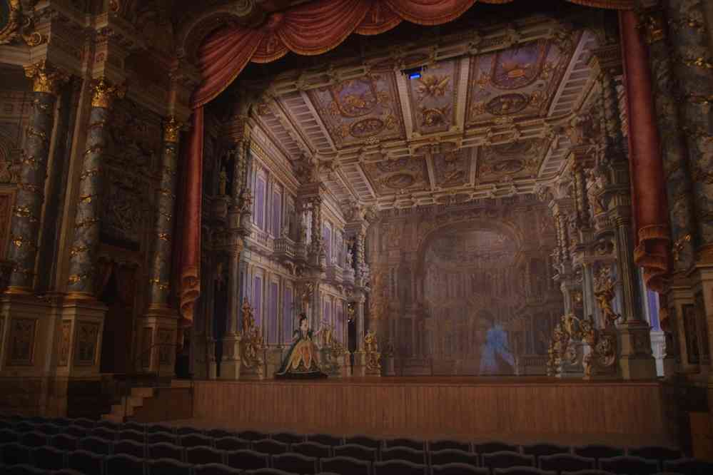 Bayreuth, l’opéra des Margraves (Markgräfliches Opernhaus), le 6 août 2023. Édifié en 1748 à la demande de Wilhelmine de Prusse, classé au patrimoine de l’Unesco