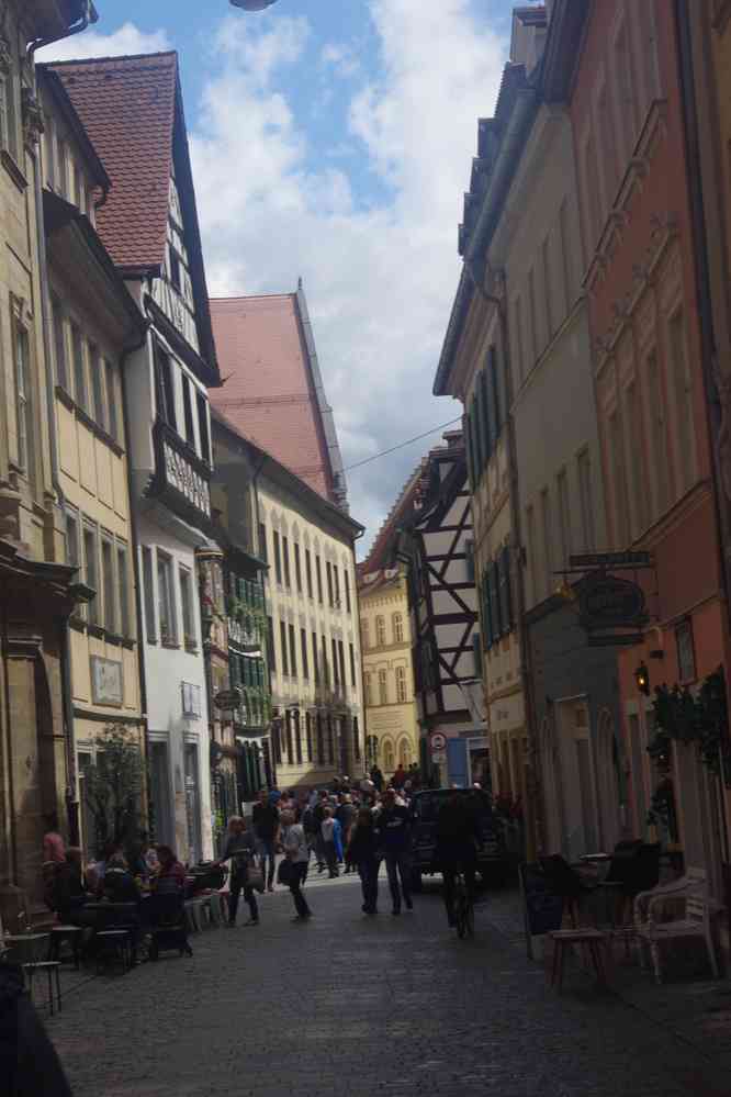 Bamberg, ruelles médiévales, le 9 août 2023