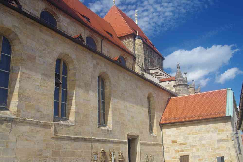Bamberg, église Notre-Dame (ou Obere Pfarre), le 9 août 2023. Pfarrkirche Unsere Liebe Frau