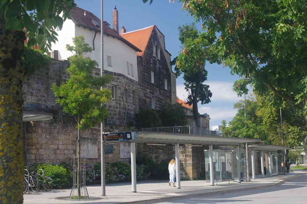 Restes de remparts à Bayreuth, le 10 août 2023