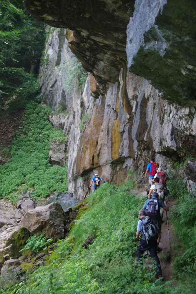 Randonnée dans le parc naturel de Vratchanski Balkan (Природен парк „Врачански Балкан“). En plus ça glisse, le 19 juillet 2019