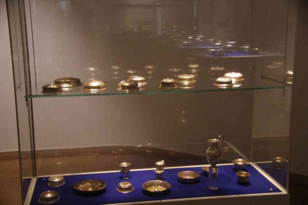 Le trésor de Rogozen (Рогозенско съкровище), ensemble d’objets thraces en or et en argent découvert en 1985. Musée archéologique de Vratza (Враца), le 19 juillet 2019