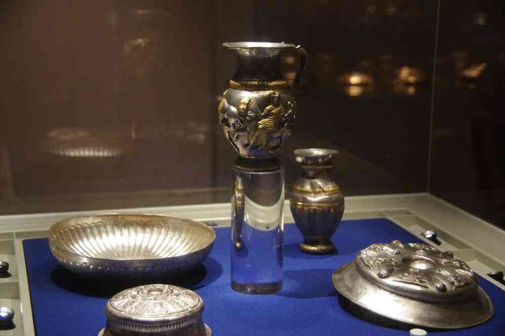 Le trésor de Rogozen (Рогозенско съкровище), ensemble d’objets thraces en or et en argent découvert en 1985. Musée archéologique de Vratza (Враца), le 19 juillet 2019