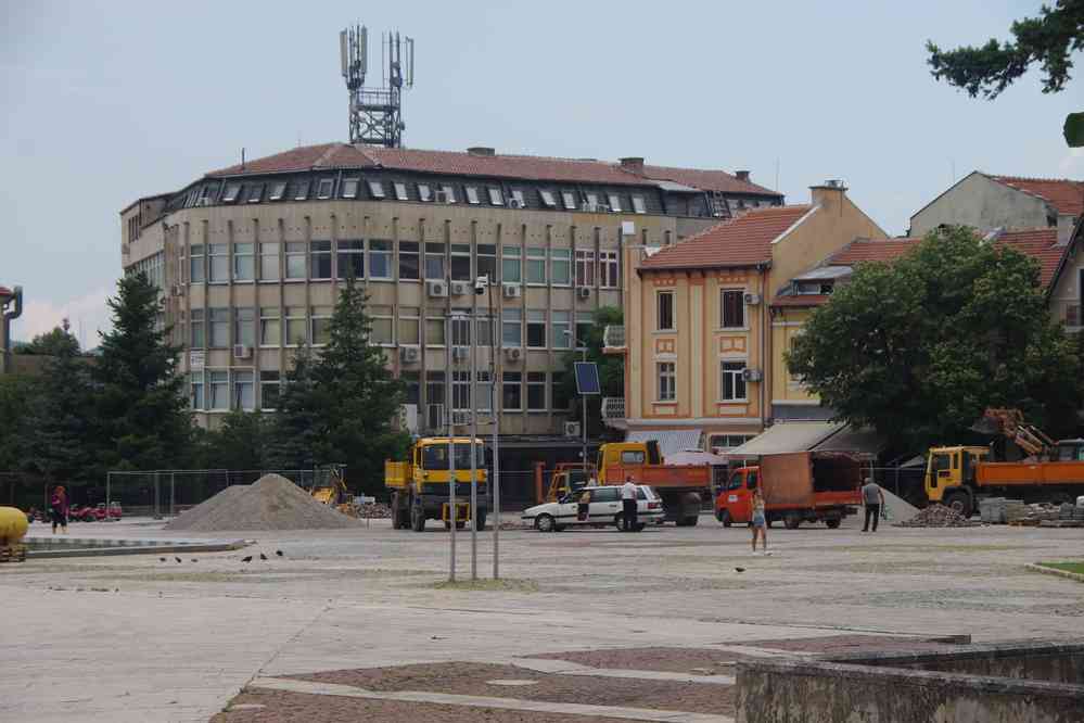 Centre-ville de Vratza (Враца), le 19 juillet 2019