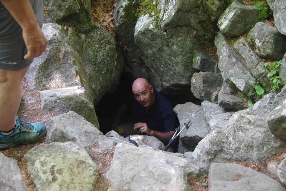 La grotte où vécut Saint-Jean de Rila (Рила), le 23 juillet 2019