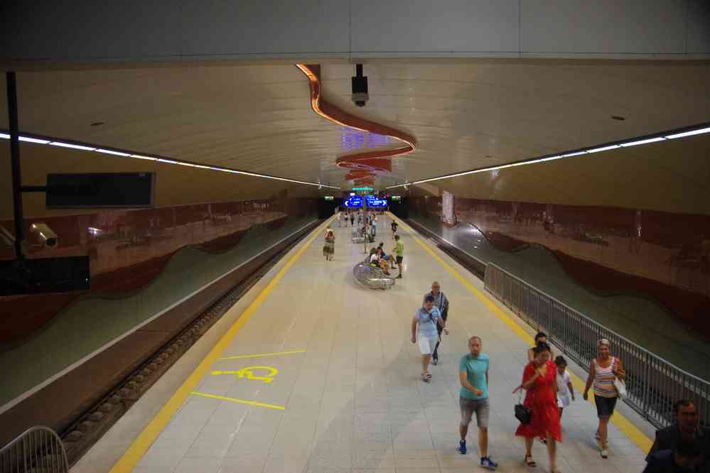 Le métro de Sofia (София), le 27 juillet 2019