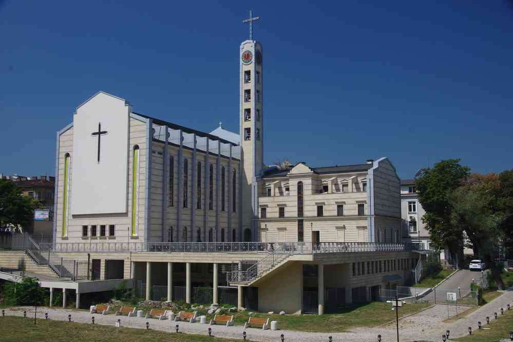 Sofia (София), église catholique Saint-Joseph. Je n’ai pas eu envie d’entrer, le 27 juillet 2019