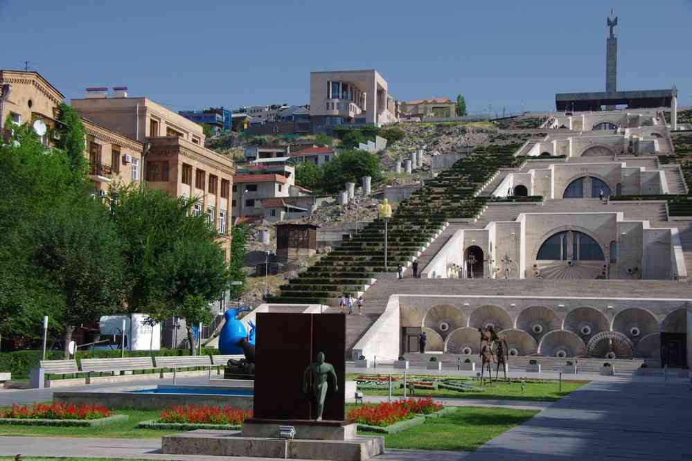 Erevan (Երևան), la Cascade (Կասկադ), le 30 juillet 2017
