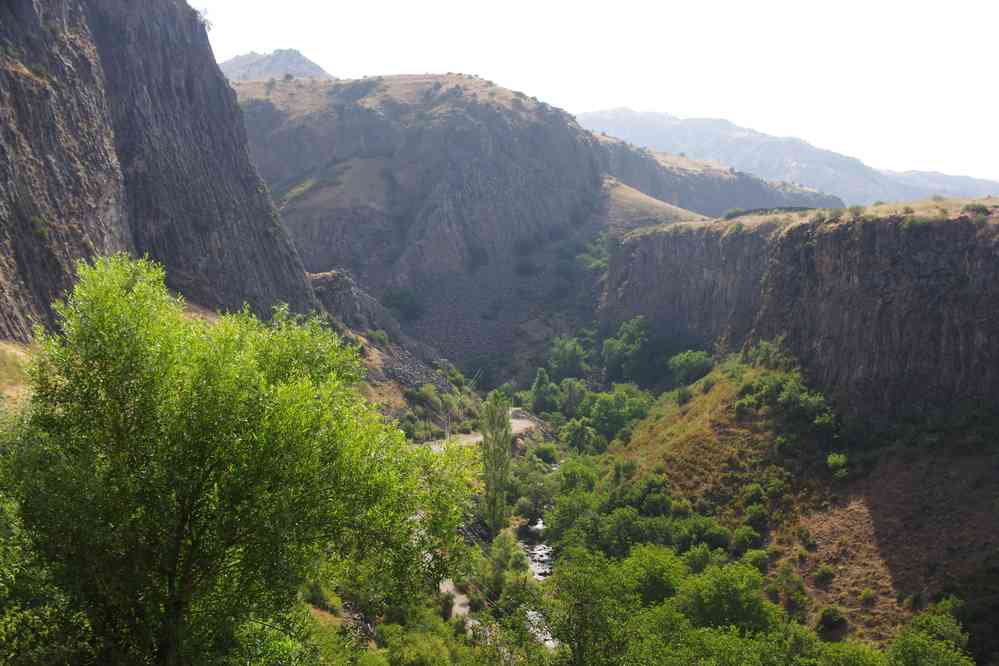 La vallée de la rivière Azat (Ազատ), le 31 juillet 2017
