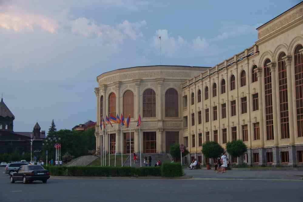 Place centrale de Gyumri (Գյումրի), le 4 août 2017
