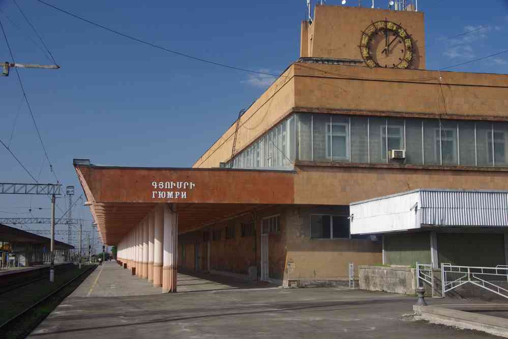 Gare de Gyumri (Գյումրի), le 5 août 2017