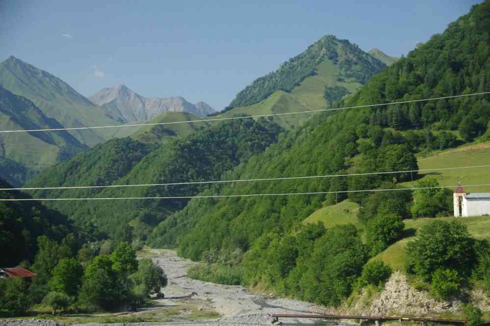 Route vers le Grand Caucase, le 6 août 2017