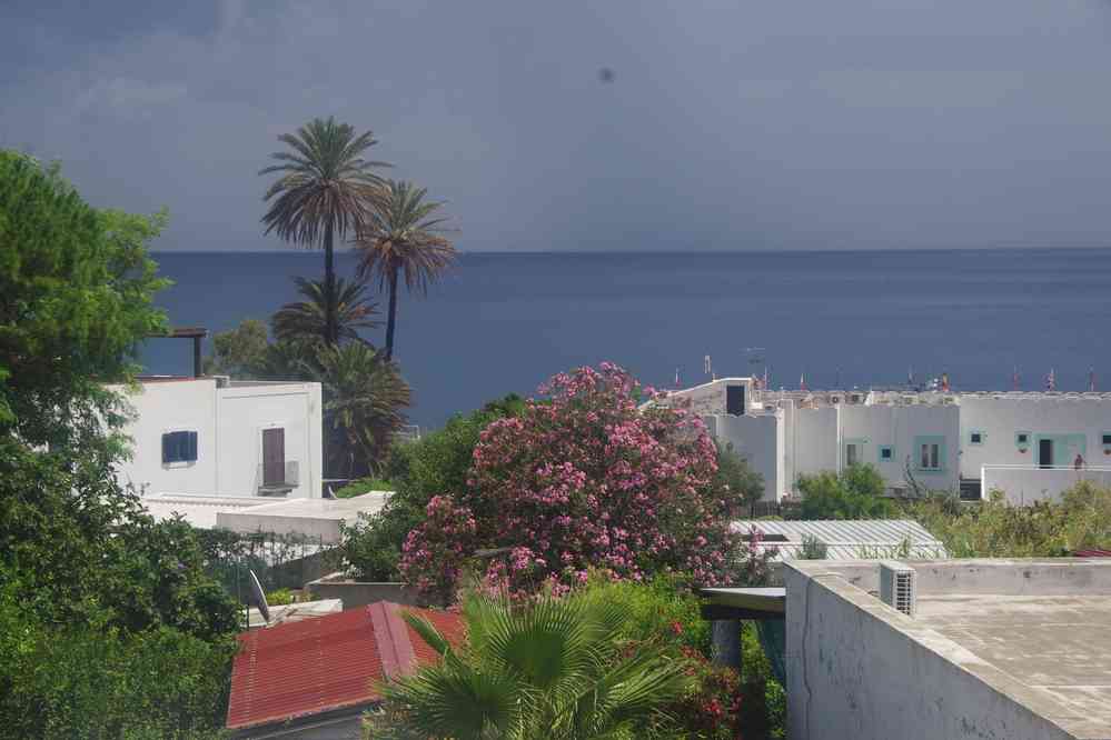 Stromboli (vue depuis la chambre d’hôtes), le 5 août 2020